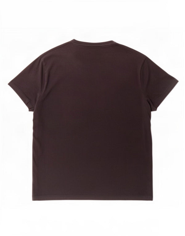 Emporio Armani Womens Graphic T-Shirt Top UK 18 XL Black Cotton