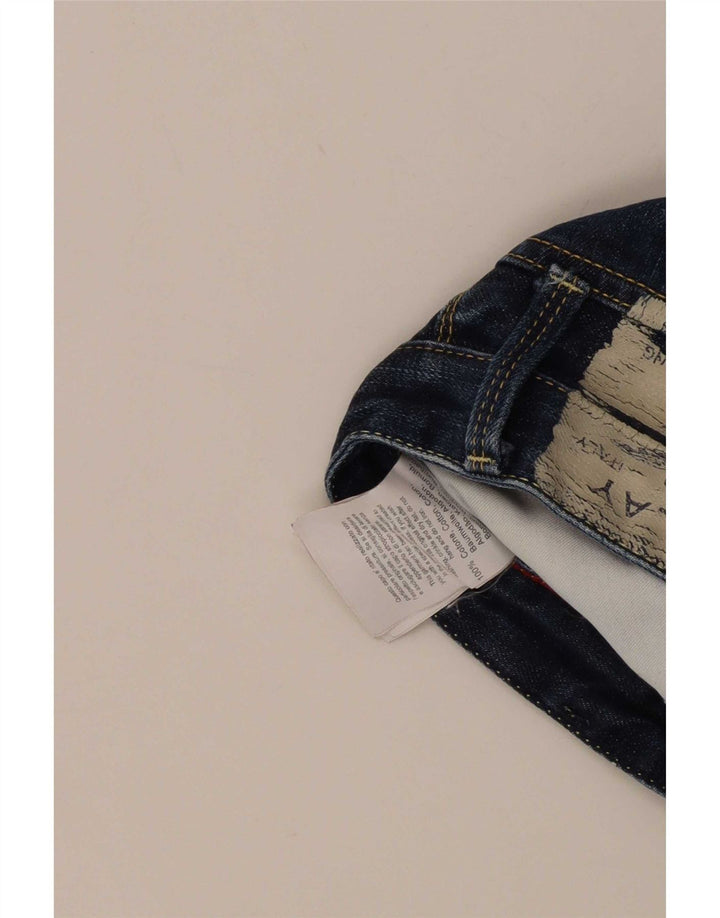 Replay Mens Tirmar Distressed Slim Jeans W30 L28 Blue Cotton