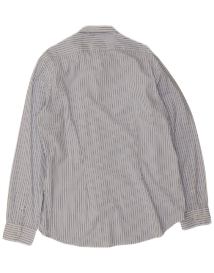 Carrera Mens Shirt XL Blue Striped Cotton