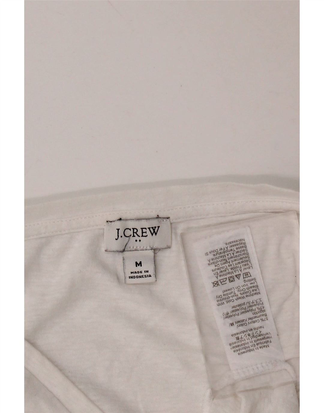 J. CREW Womens Vest Top UK 12 Medium White Cotton
