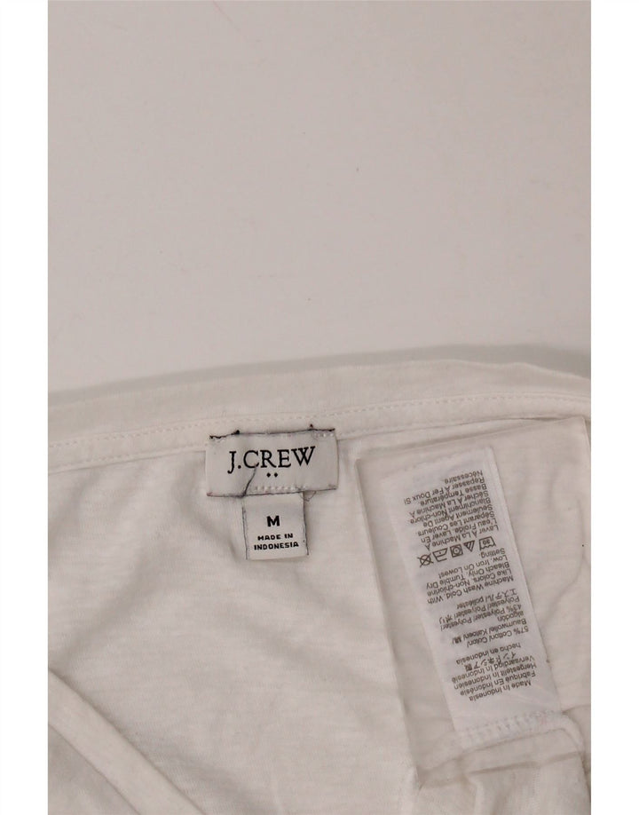 J. CREW Womens Vest Top UK 12 Medium White Cotton