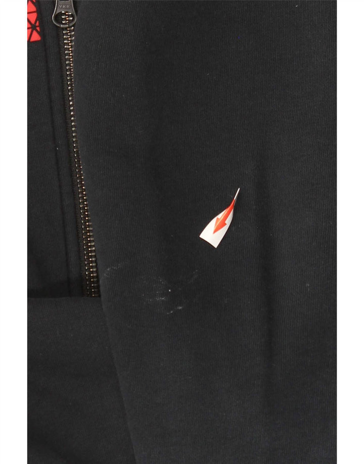 Nike Mens Graphic Zip Hoodie Sweater Medium Black Cotton