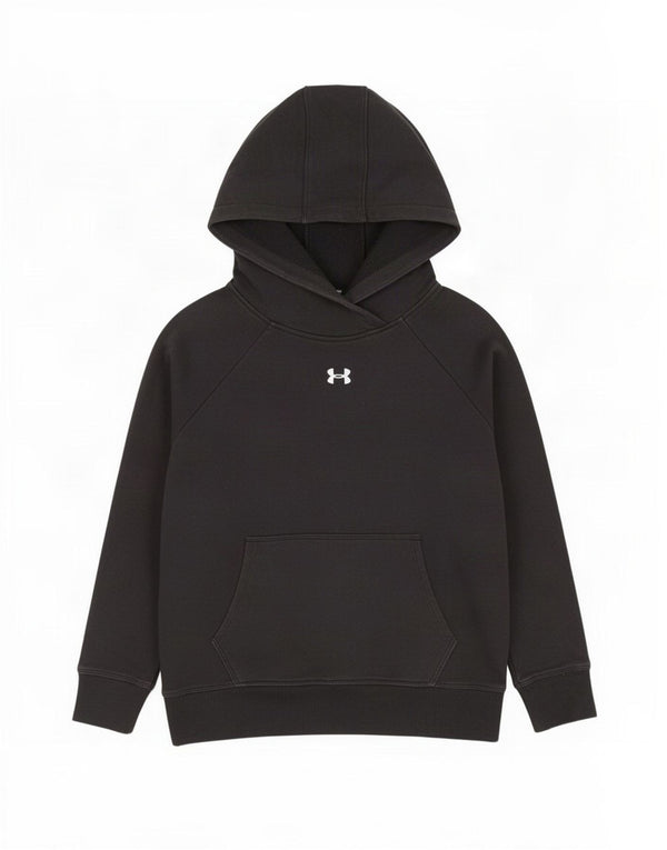 Under Armour Womens Oversized Hoodie Jumper UK 10 Small Black Cotton