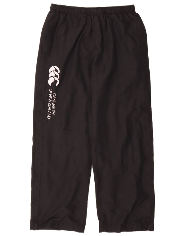 CANTERBURY Mens Graphic Tracksuit Trousers UK 16 Large  Black Polyester
