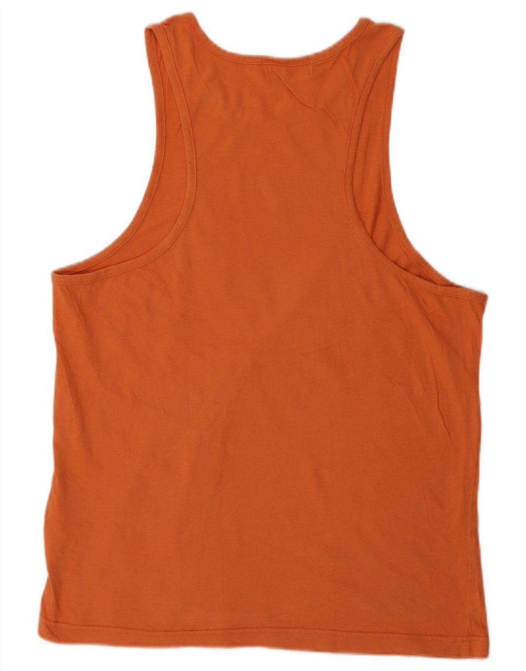 Fila Mens Vest Top IT 50 Medium Orange Cotton
