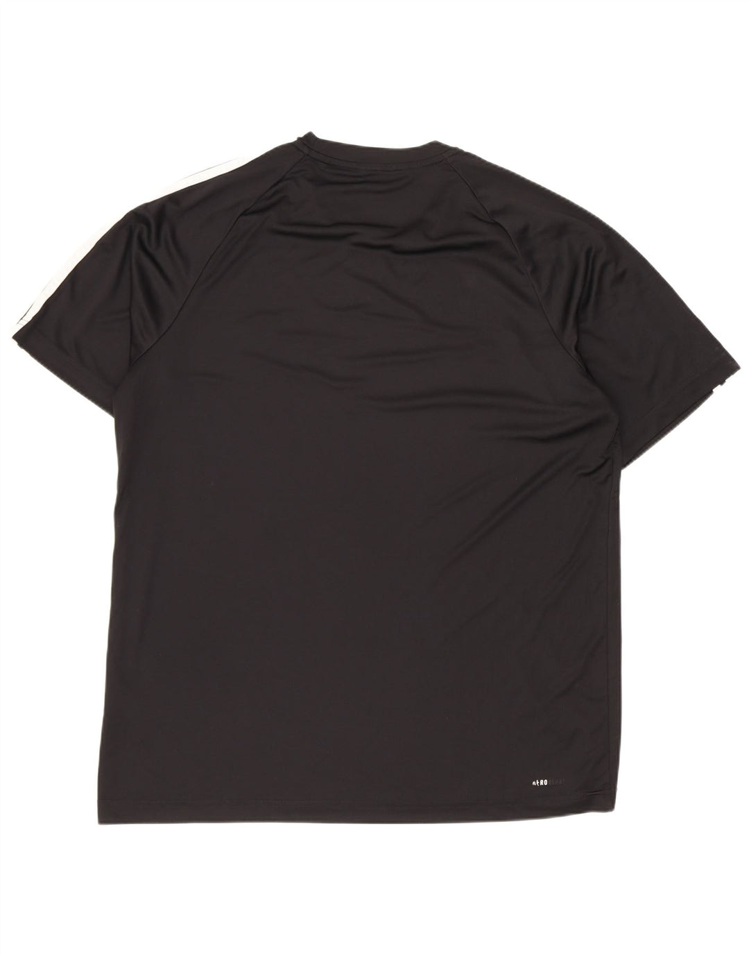 Adidas Mens T-Shirt Top Large Black Polyester Sports