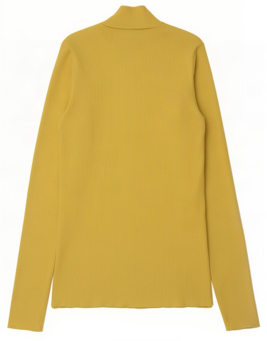 Zara Womens Top Long Sleeve UK 8 Small Yellow Polyamide
