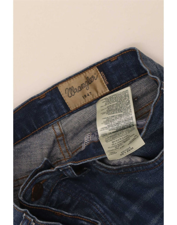 Wrangler Mens Spencer Straight Jeans W32 L32 Blue Cotton