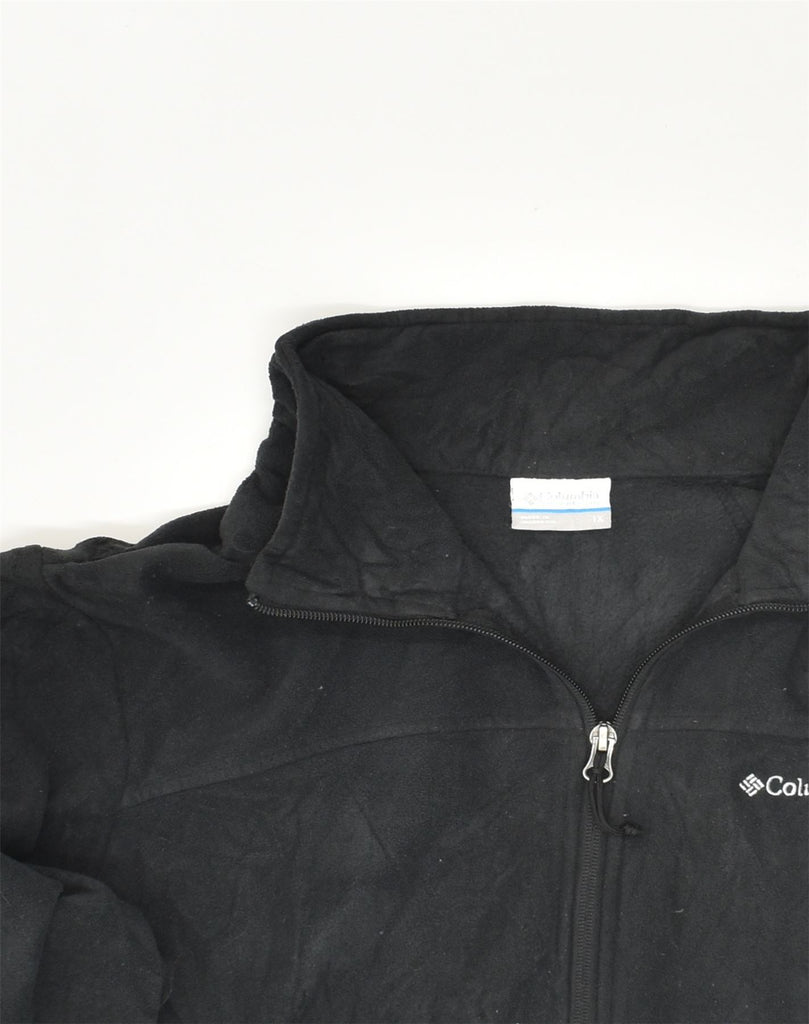 COLUMBIA Womens Fleece Jacket UK 18 XL Black Polyester | Vintage Columbia | Thrift | Second-Hand Columbia | Used Clothing | Messina Hembry 