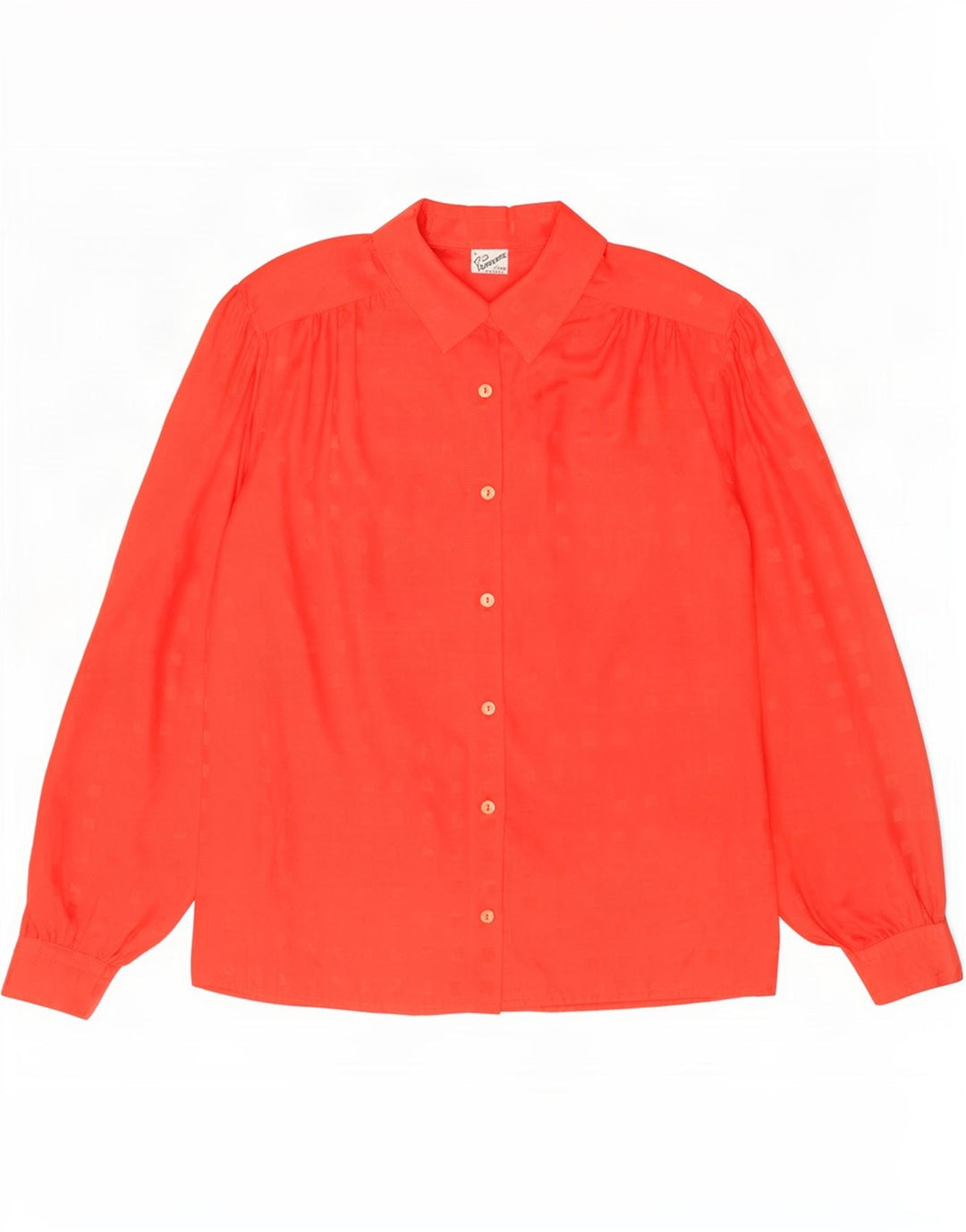 Primavera Firenze Womens Shirt Blouse UK 16 Large Red Geometric Polyester