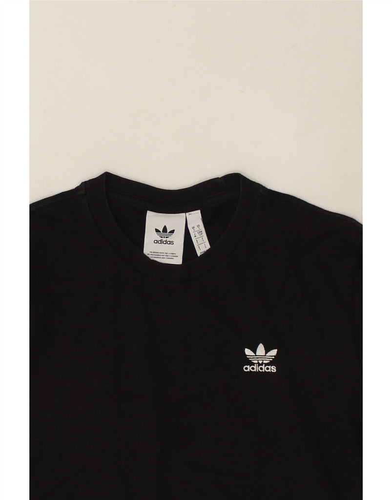 ADIDAS Mens T-Shirt Top Small Black Cotton | Vintage Adidas | Thrift | Second-Hand Adidas | Used Clothing | Messina Hembry 