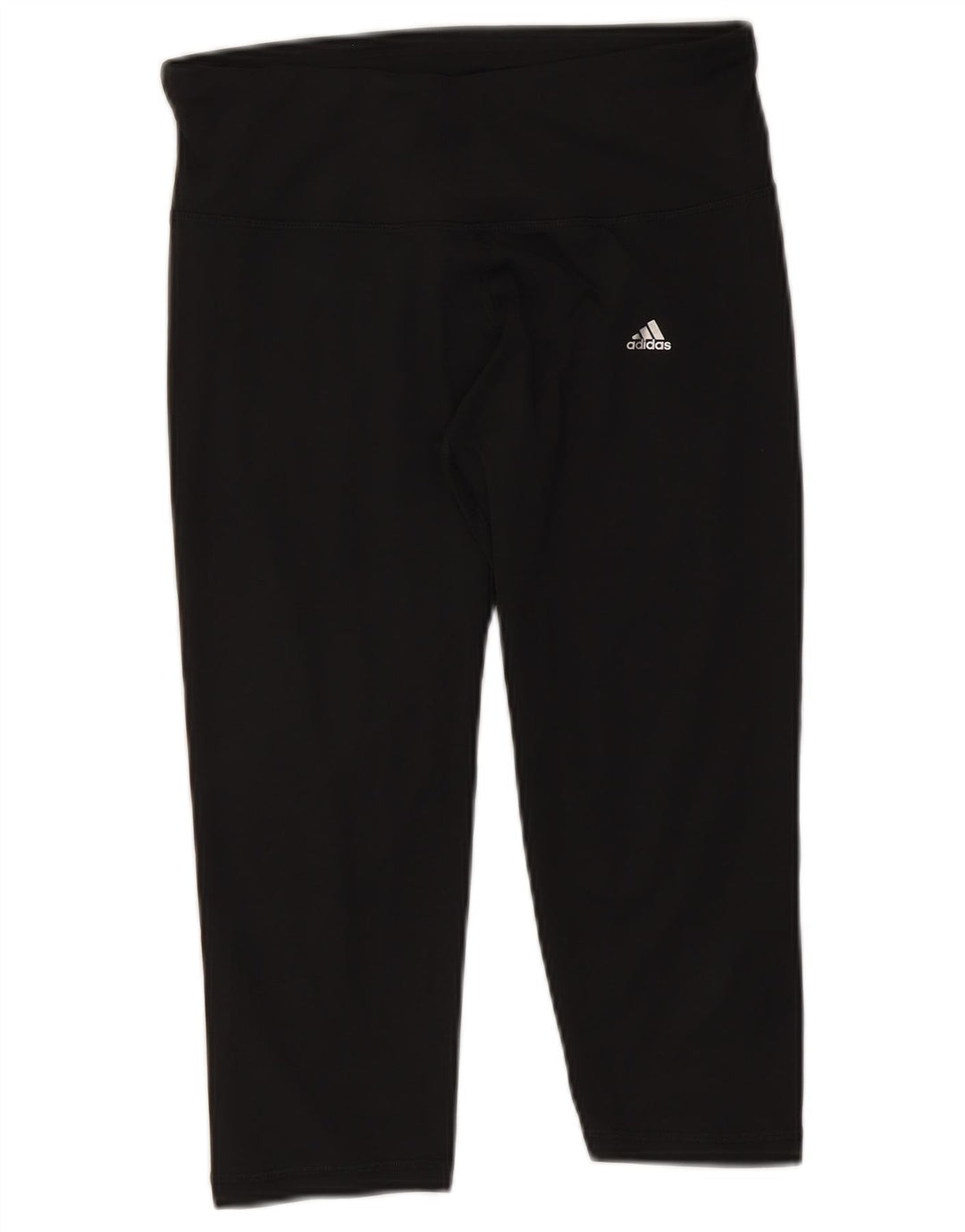 Adidas Womens Climalite Capri Leggings UK 12/14 Medium Black Polyester