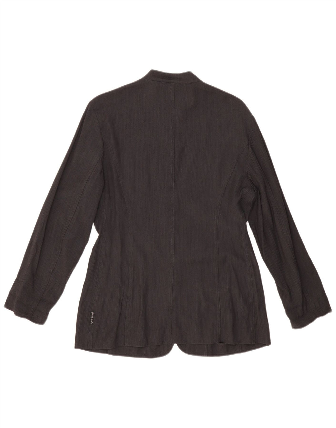 ARMANI JEANS Womens 5 Button Blazer Jacket UK 14 Large Black Viscose
