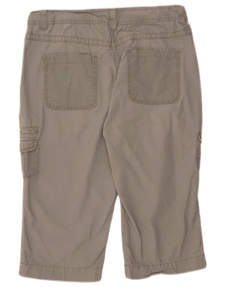 Lee Womens Raiders Cargo Shorts US 16 2XL W34  Grey Cotton