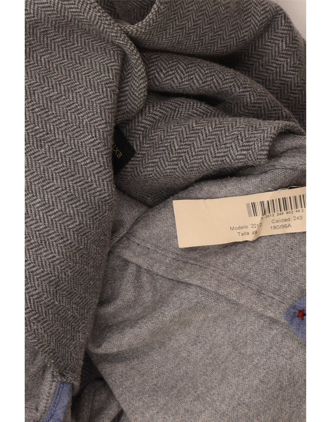 Massimo Dutti Mens 2 Button Blazer Jacket EU 48 Medium Grey Herringbone