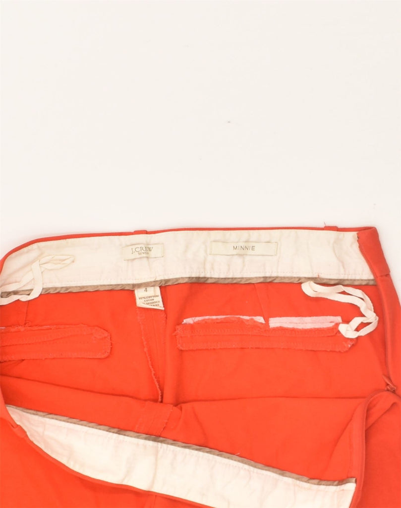 J. CREW Womens Straight Chino Trousers US 4 Small W32 L24 Orange Cotton | Vintage J. Crew | Thrift | Second-Hand J. Crew | Used Clothing | Messina Hembry 