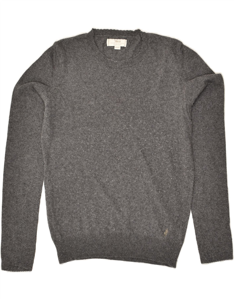 MARLBORO CLASSICS Womens Crew Neck Jumper Sweater UK 14 Medium Grey Wool | Vintage Marlboro Classics | Thrift | Second-Hand Marlboro Classics | Used Clothing | Messina Hembry 