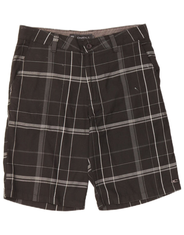 O'Neill Womens Chino Shorts W32 Medium Black Check Polyester