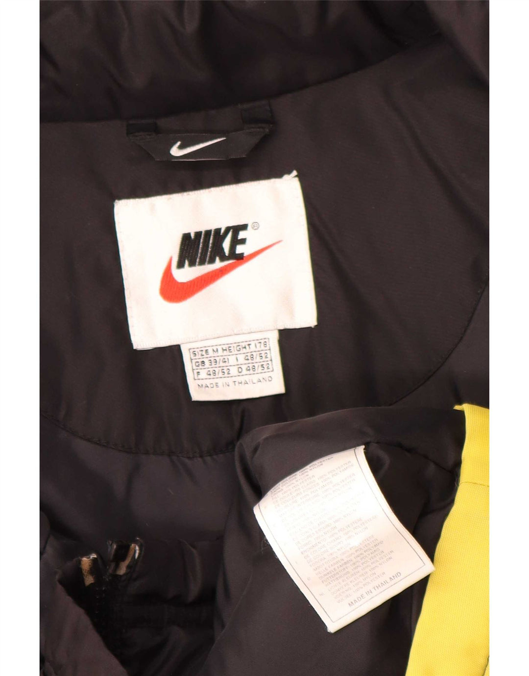 Nike Mens Graphic Loose Fit Padded Jacket UK 39/41 Medium Black Colourblock