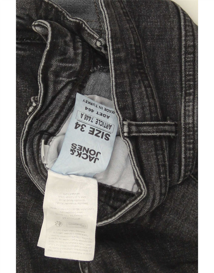 Jack & Jones Mens Cropped Jeans W34 L25 Grey