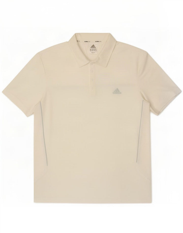 Adidas Mens Climalite Polo Shirt 2XL White Polyester