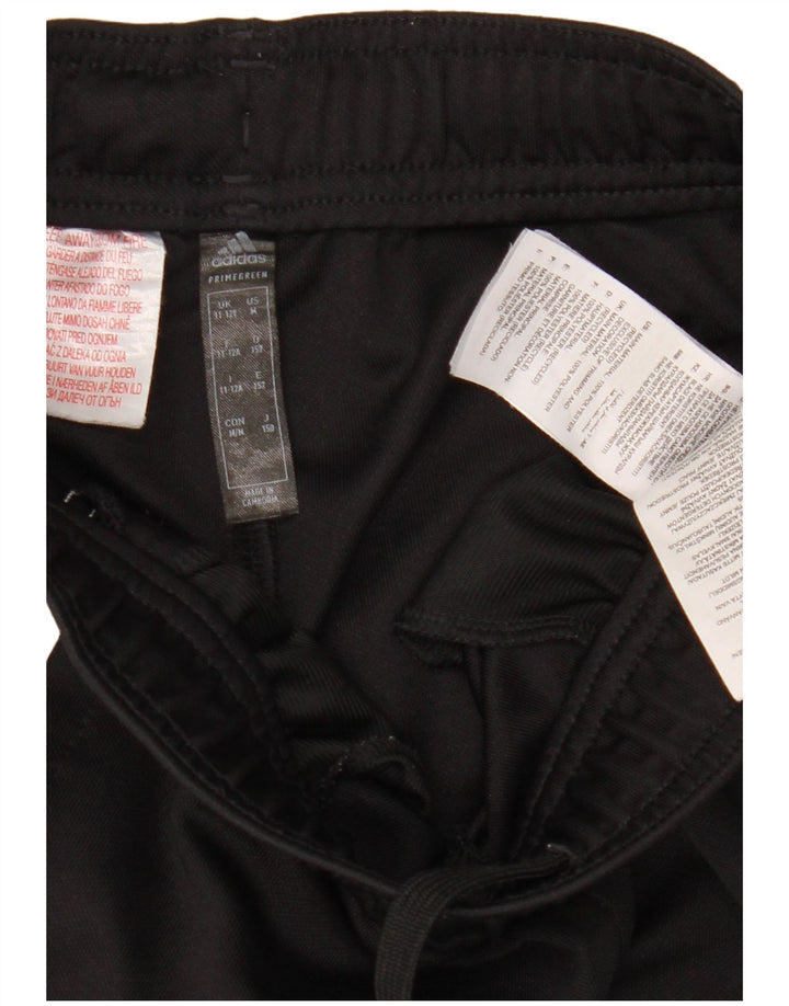 Adidas Boys Aeroready Tracksuit Trousers 11-12 Years Black Polyester