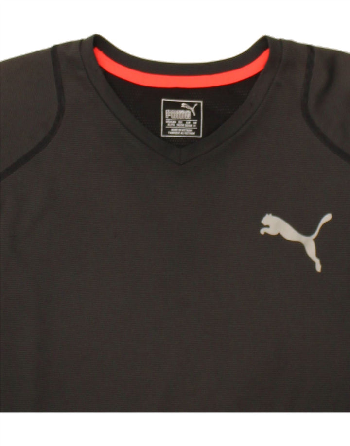 PUMA Mens T-Shirt Top XL Grey Polyester Vintage Puma and Second-Hand Puma from Messina Hembry 