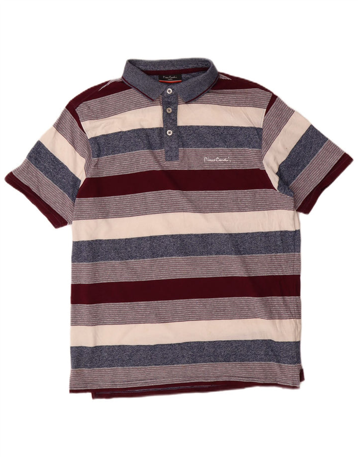 Pierre Cardin Mens Regular Fit Polo Shirt Medium Multicoloured Striped