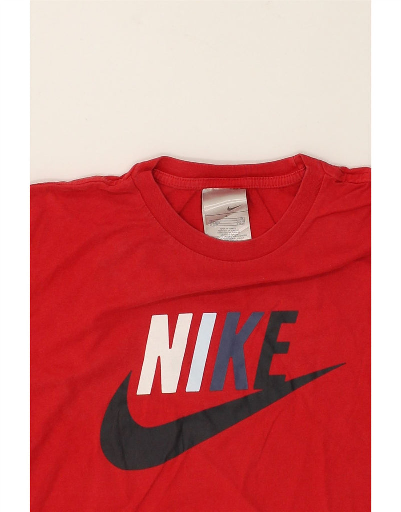 NIKE Mens Graphic T-Shirt Top Small Red Cotton | Vintage Nike | Thrift | Second-Hand Nike | Used Clothing | Messina Hembry 