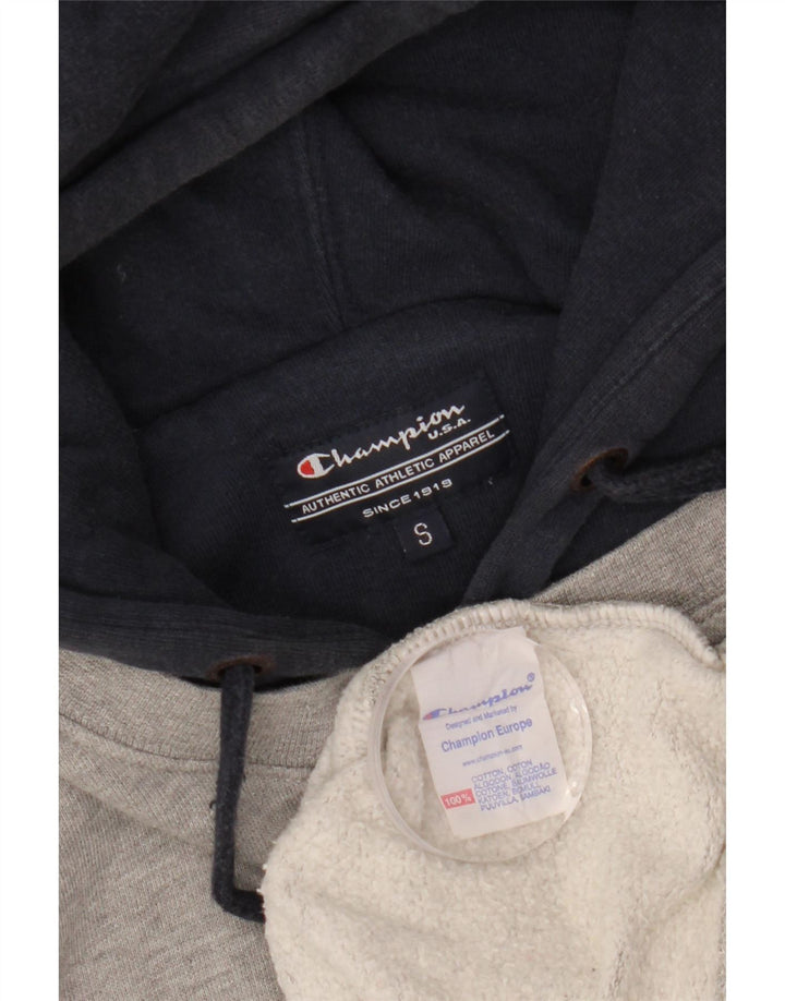 Champion Mens Alabama Graphic Hoodie Jumper Small Grey Colourblock Cotton