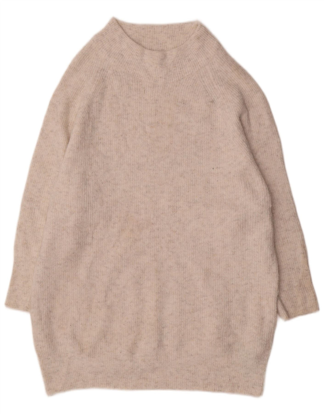 Topshop Womens Jumper Dress UK 10 Small White Polyester