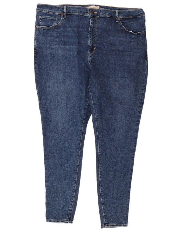 Levi's Womens Mile High Super Skinny Jeans US 22 3XL W42 L30 Blue Cotton