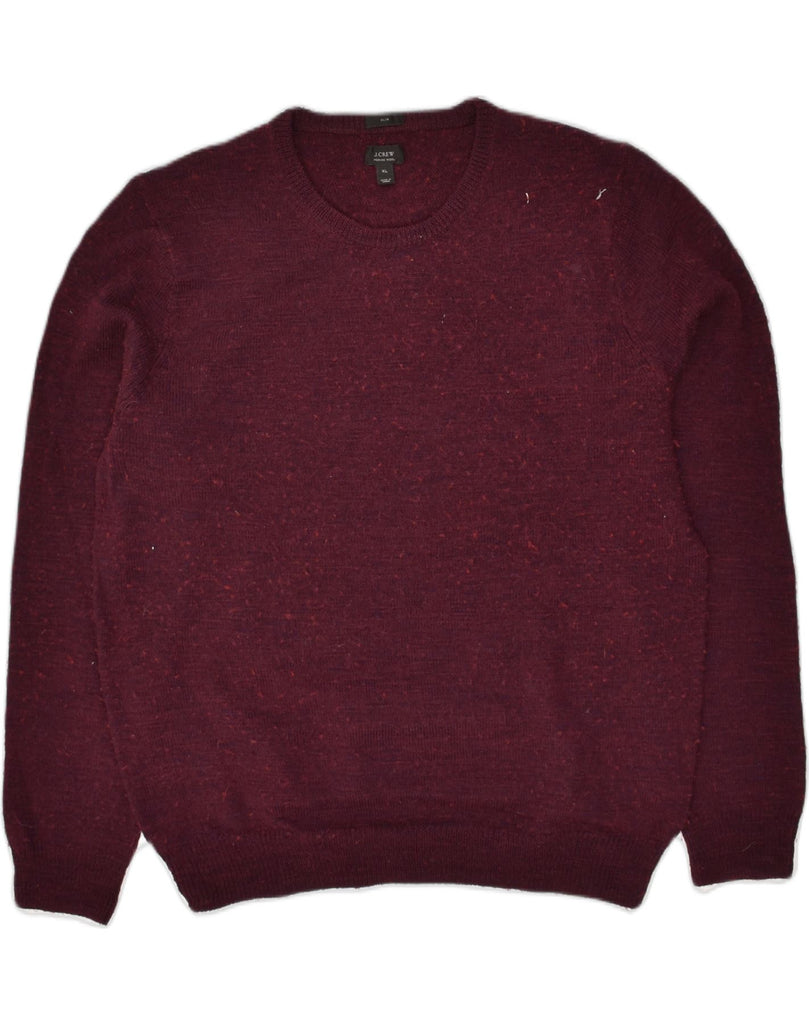 J. CREW Mens Slim Fit Crew Neck Jumper Sweater XL Burgundy | Vintage J. Crew | Thrift | Second-Hand J. Crew | Used Clothing | Messina Hembry 