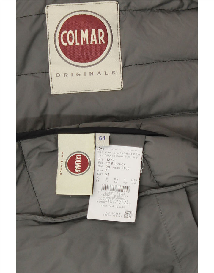 Colmar Mens Hooded Padded Jacket EU 54 Large Black Polyester