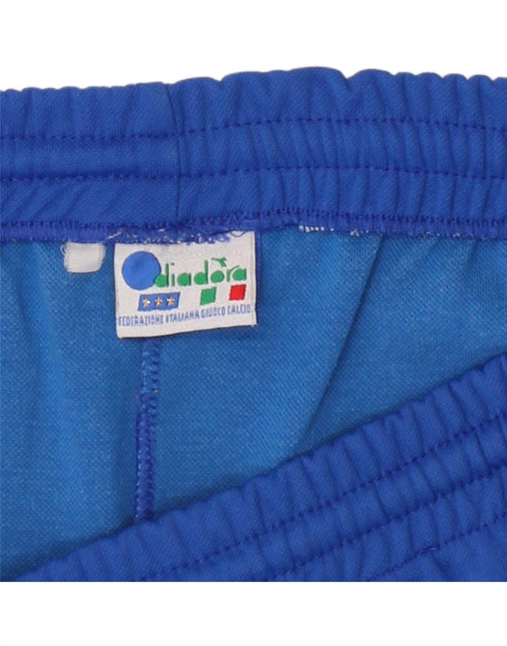 DIADORA Mens Sport Shorts Large  Blue Striped Vintage Diadora and Second-Hand Diadora from Messina Hembry 