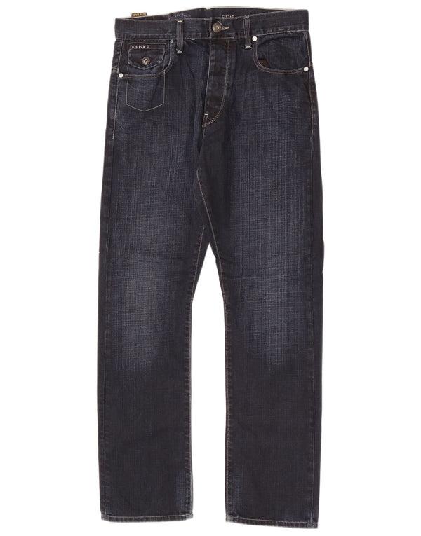 G-Star Mens Morris Tapered Jeans W30 L32 Navy Blue Cotton