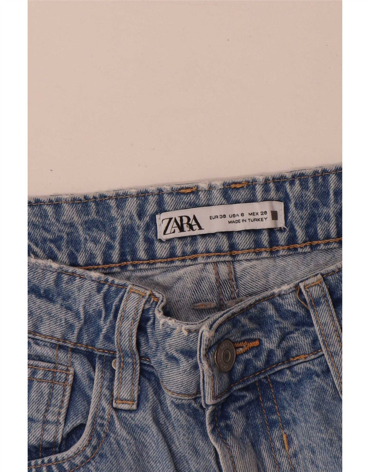 Zara Womens Straight Jeans EU 38 Small W28 L29 Blue Cotton