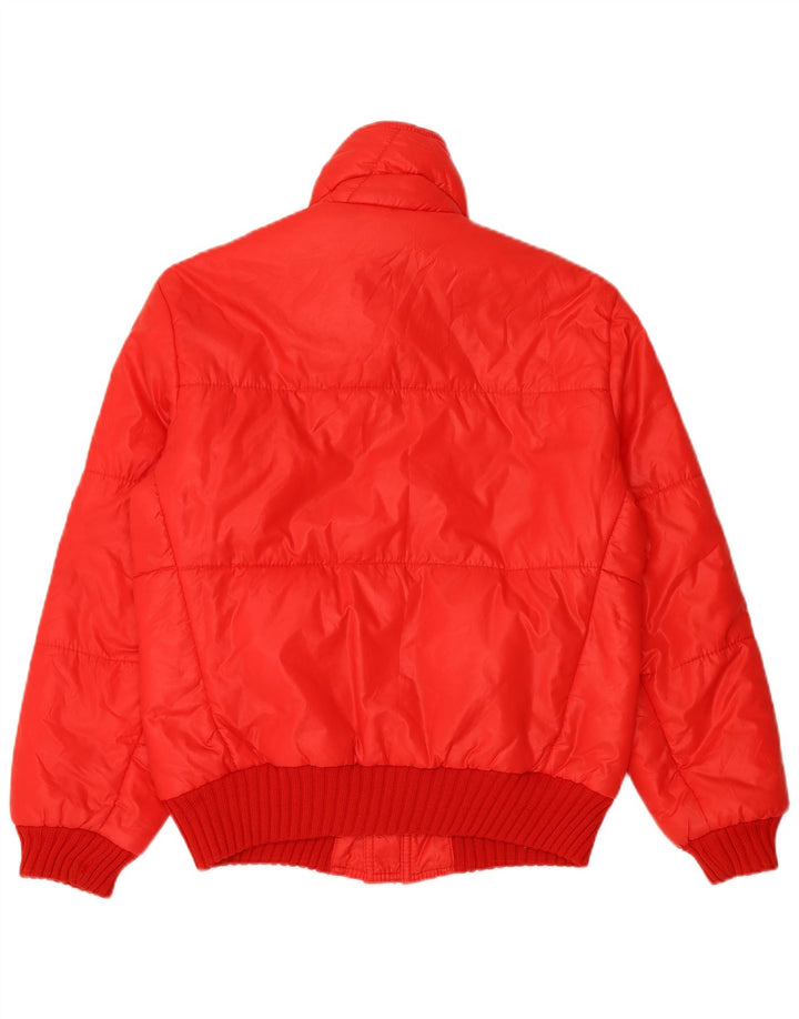 RADICI Mens Hooded Padded Jacket IT 48 Medium Red Polyamide