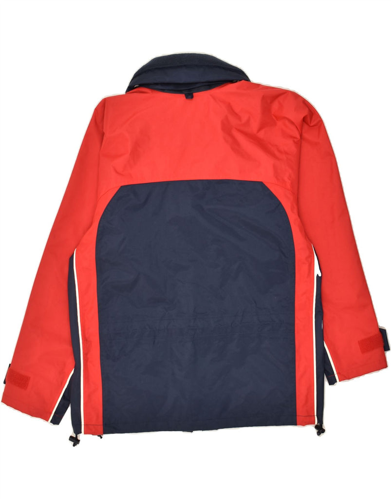 HELLY HANSEN Mens Windbreaker Jacket UK 34 XS Red Colourblock Nylon Vintage Helly Hansen and Second-Hand Helly Hansen from Messina Hembry 