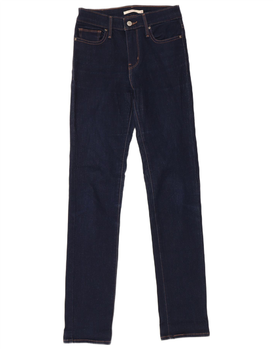 Levi's Womens Slimming Slim Jeans W26 L32 Navy Blue Cotton