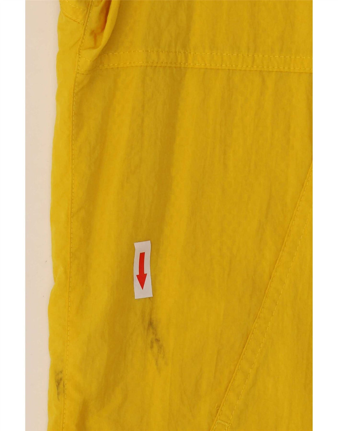 Adidas Mens Hooded Pullover Rain Jacket UK 36 Small Yellow Nylon
