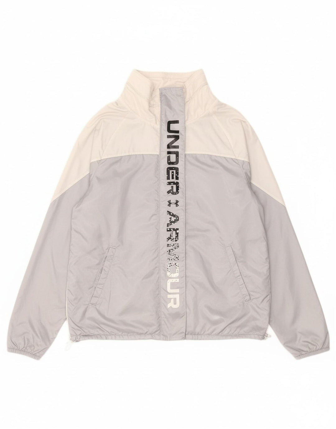 UNDER ARMOUR Womens Tracksuit Top Jacket UK 10 Small Blue Colourblock