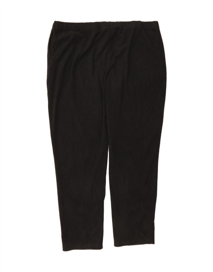 EDDIE BAUER Womens Tall Fleece Leggings UK 22 3XL  Black Polyester Vintage Eddie Bauer and Second-Hand Eddie Bauer from Messina Hembry 