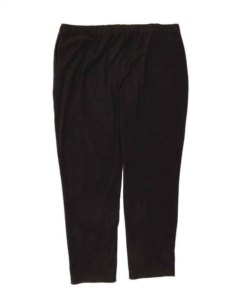 EDDIE BAUER Womens Tall Fleece Leggings UK 22 3XL  Black Polyester Vintage Eddie Bauer and Second-Hand Eddie Bauer from Messina Hembry 