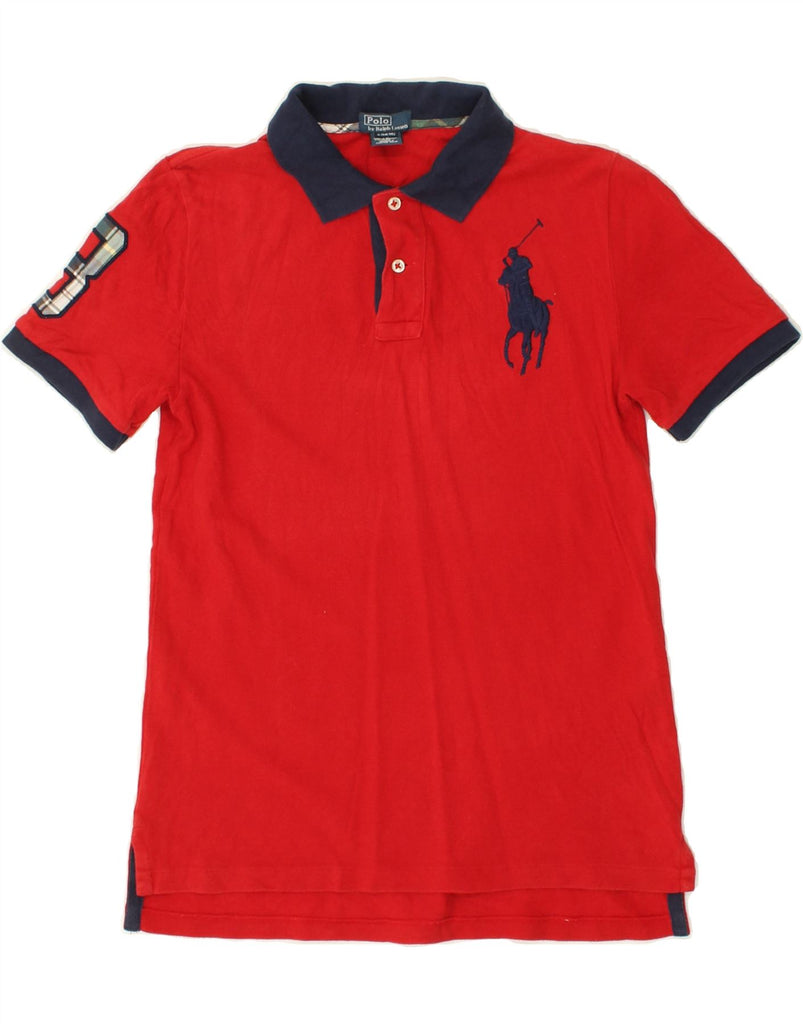 POLO RALPH LAUREN Boys Polo Shirt 14-15 Years Large Red Cotton | Vintage Polo Ralph Lauren | Thrift | Second-Hand Polo Ralph Lauren | Used Clothing | Messina Hembry 