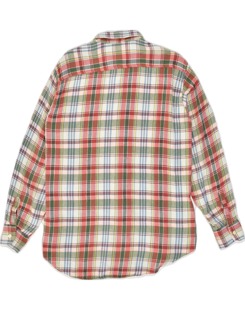 BENETTON Mens Flannel Shirt Small Multicoloured Check Cotton | Vintage Benetton | Thrift | Second-Hand Benetton | Used Clothing | Messina Hembry 