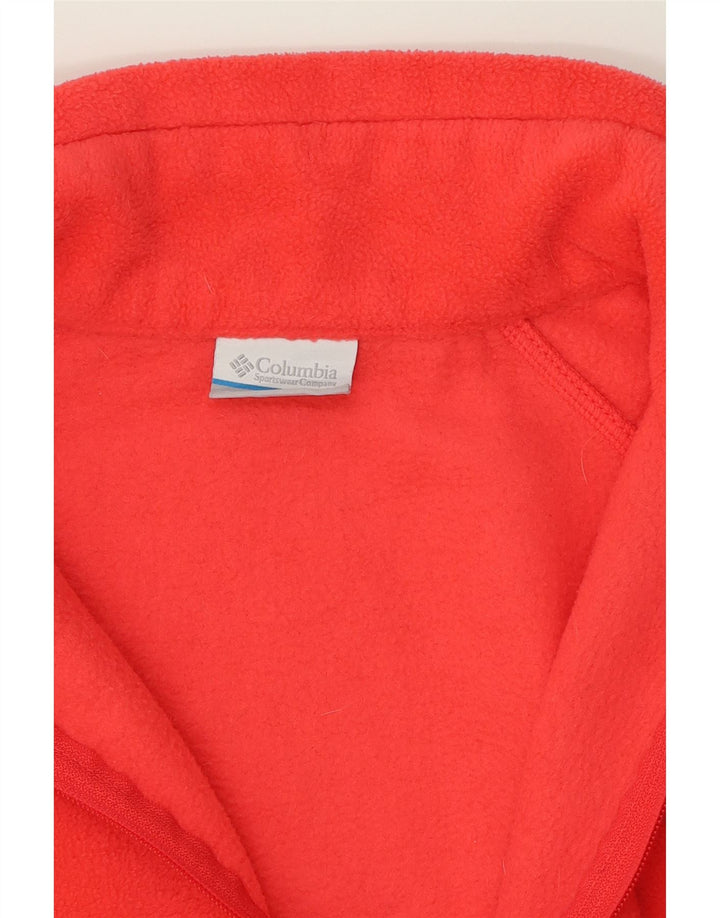 COLUMBIA Mens Fleece Jacket Large Red Polyester Vintage Columbia and Second-Hand Columbia from Messina Hembry 