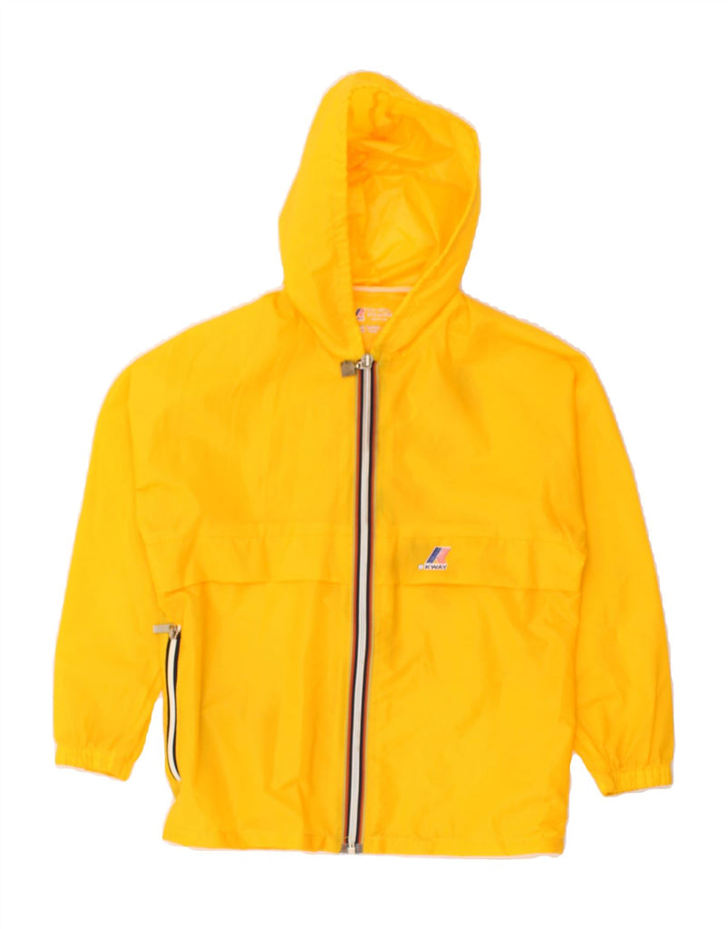 K-WAY Boys Hooded Rain Jacket 8-9 Years Yellow Polyamide | Vintage K-Way | Thrift | Second-Hand K-Way | Used Clothing | Messina Hembry 
