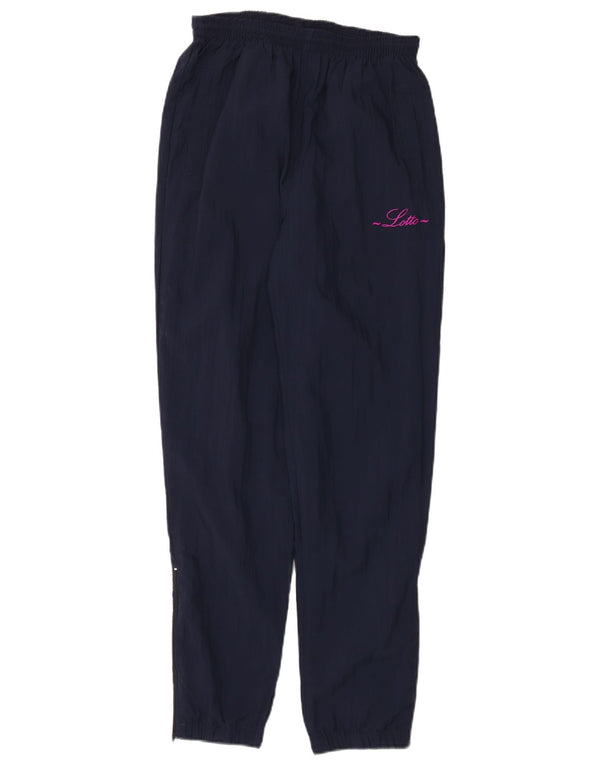 Lotto Mens Tracksuit Trousers Joggers Medium Navy Blue Nylon