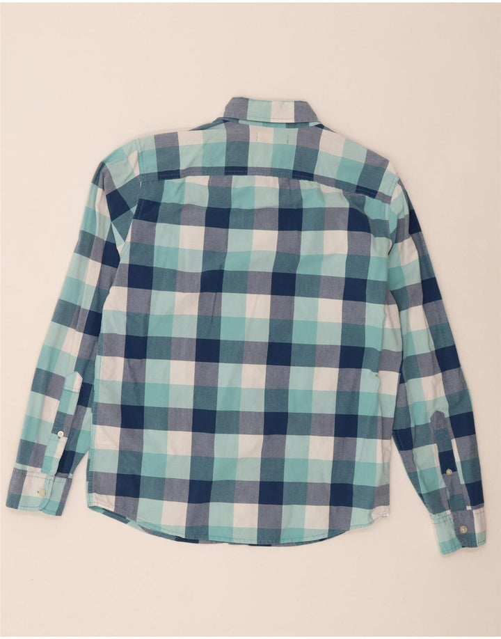 Hollister Mens Shirt Medium Blue Check Cotton